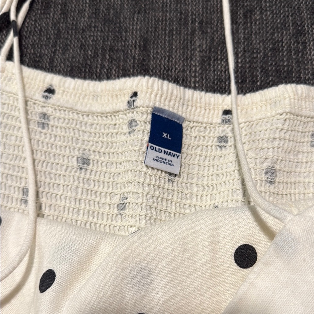 Old Navy White and Black Polka Dot Dress - Picture 2 of 4
